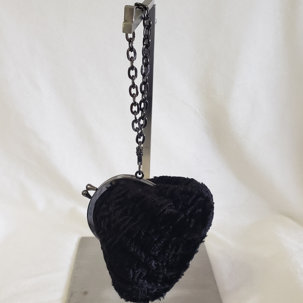 Nine West faux fur coin pouch